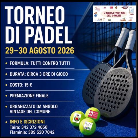Torneo di padel 29-30 agosto, Percile